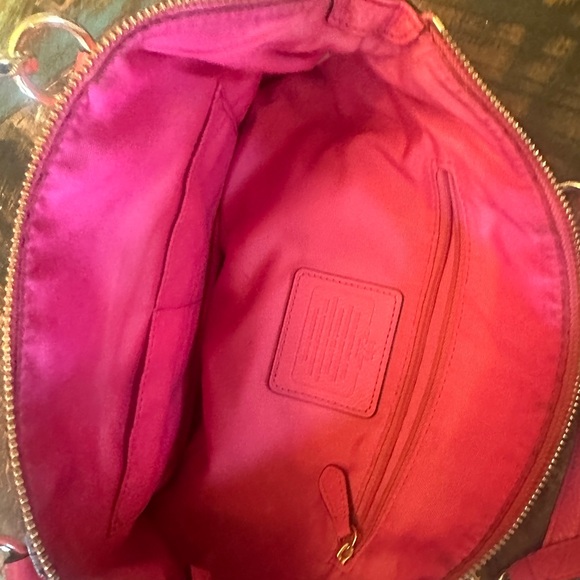 Coach Kelsey Small Satchel Pebble Pink Leather Crossbody Bag Authentic Pre-owned - Picture 9 of 9